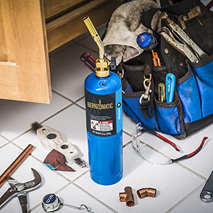 Bernzomatic TS4000 Trigger Start Torch 361524 (TS4000 Torch + 3 Pack Propane Gas) - style: TS4000 Torch + 3 Pack Propane Gas