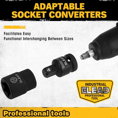 31-Piece Torx Bit Socket Set: 14 Star Bits T8-T70 & 13 E-Torx Sockets E4-E24, Premium CR-V & S2 Alloy Steel, High Torque Laser Marked for Automotive Mechanic - style: 31-Piece Torx Bit Socket Set