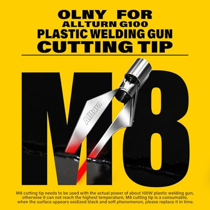 Allturn 2 pcs Plastic Cutting Tip For Plastic Repair | Only for Allturn PWG-100, With Car Bumpers, Kayaks, Canoes - style: 2pcs Cutting Tip
