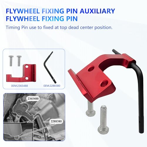 ZKTOOL Engine Camshaft Alignment Timing Tool Set Fit for BMW Mini B38 A15 A12 B48 A20 B58,Camshaft Locking Timing Tool kit，with Crankshaft Timing Positioning Tool, with Crankshaft Pulley Tool