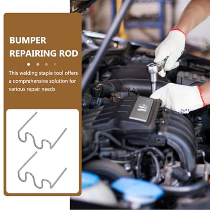 1000pcs Plastic Welding Staples Hot Staples Decoration Welding Repair Kit Auto Repair Car Bumper Dashboard Lamp Holder Plastic Rings