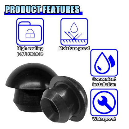 12PCS Bottle Jack Floor Jack Oil Filler Plug, 8mm Rubber Hydraulic Oil Filler Plug Bung, Horizontal Jack Top Pressure Rod for Oil Reservoir Fill Hole (12PCS) - size: 12PCS