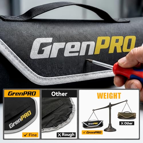 GRENPRO Ratchet Wrenches Set, Ratcheting Wrench Set With Roll Up Pouch, 11PC SAE Large Small 9/32 To 3/4 Long Open End Socket Wrench Organizer With Color Ring & Gauge, Big Combination Wrench Tool Sets - style: 11PC SAE Ratchet Wrenches Set With Color Ring