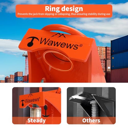 Shipping Container Jack Lug - 75000 LBS Capacity Leveling Attachment, Thick High-Carbon Steel, Easy-Grip Handle, for Sea Cans & Container Homes Booster Leveler