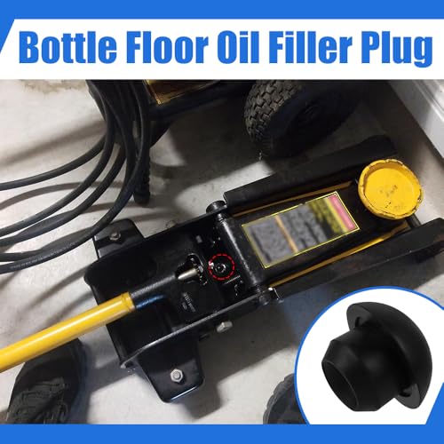 6PCS Bottle Jack Floor Jack Oil Filler Plug, 8mm Rubber Hydraulic Oil Filler Plug Bung, Universal Replacement Accessories Horizontal Jack Top Pressure Rod for Oil Reservoir Filler Hole (Black)