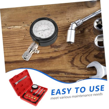 Cabilock 1set Dual-use Compression Tester Gauge for Automotive and Motorcycle Engine Diagnostics Accurate Cylinder Pressure Measurement Tool Kit Essential Accessories