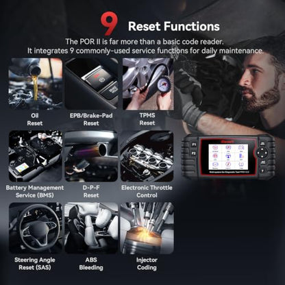 iCarsoft M900 V2.0 Full Systems Diagnostic Scan Tool for Mercedes Benz/Sprinter/Smart/Maybach from 1996–Present OBD2 Scanner Code Reader 9 Resets Battery Test CAN-FD AUTOVIN Lifetime Free Update - style: Wider Systems In-depth Scan