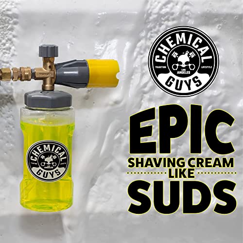 Chemical Guys, Big Mouth Foam Cannon & Blueberry Snow Foam Wash Soap Kit | Pressure-washer foam cannon paired with blueberry snow foam soap for thick, clinging, scratch-free suds - style: EQP324 KIT