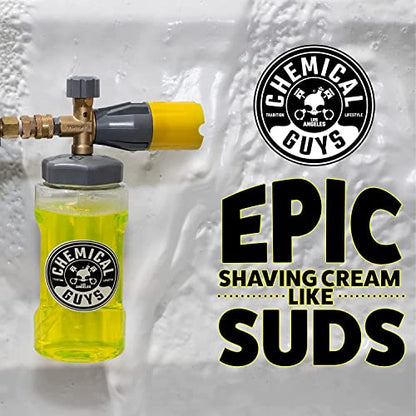 Chemical Guys, Big Mouth Foam Cannon & Blueberry Snow Foam Wash Soap Kit | Pressure-washer foam cannon paired with blueberry snow foam soap for thick, clinging, scratch-free suds - style: EQP324 KIT