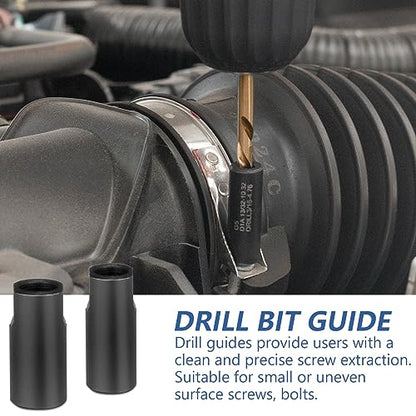 MABLEVI 55-Piece Screw Extractor Set, Broken bolt extractors & Multi-spline Extractors, and Drill Bits for Removing Stripped Screws, Studs, Fittings, Lugs Extraction - size: 55-piece