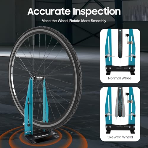 Wheel Truing Stand,Bicycle Wheel Maintenance,Removable Multi-function Bicycle Wheel Alignment Repair Tool,Rim Truing For MTB Road Adjustable Width 3.5-5.9 in