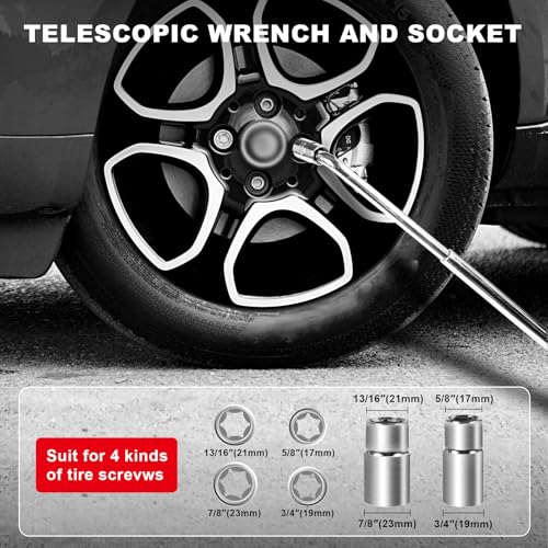 Big RED Car Jack 3Ton/6610 lbs Universal Scissor Jack with Rubber Pad, Portable Tire Changing Kit with Lug Wrench, Emergency Kit for Sedan SUV MPV - size: 3Ton