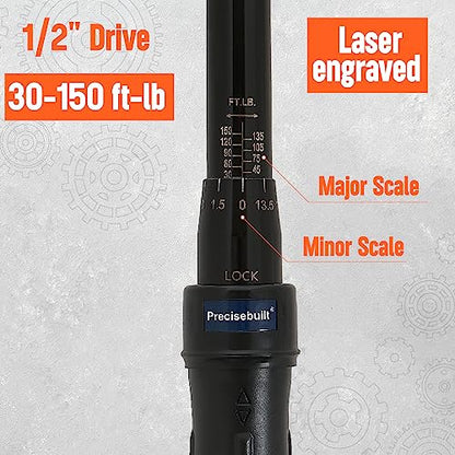 1/2" Drive 30-150 ft-lb Click Tech Torque Wrench - size: 1/2" Drive 30-150 ft-lb