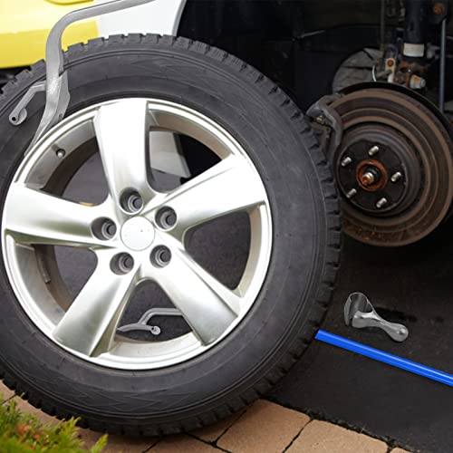 IRONMAX Tire Mount Demount Tool, 17.5" to 24.5" Steel Tire Changer w/Extra Bead Keeper, Tubeless Truck Bead Breaker, 3 PCS Heavy Duty Manual Tire Changing Removal Tools Kit for Car Repairing (Blue)