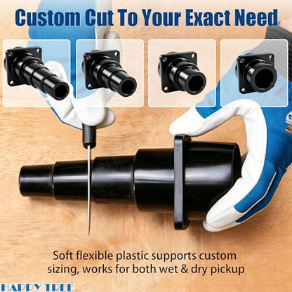 Universal Tool Adapter Attachment for Shop Vac Wet/Dry Vacuum Connects to Power Tools 2-1/2" Integrated Hose Adapters for Dust Collector for Saw and Sander - size: 1 Pack