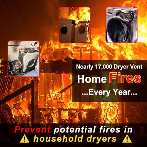 Dryer Vent Cleaner Universal Vacuum Hose Attachment Fits All Vacuums Cleaner Deep Cleaning Tools for Clogged Ducts & Lint Removal (Blue) - color: Blue