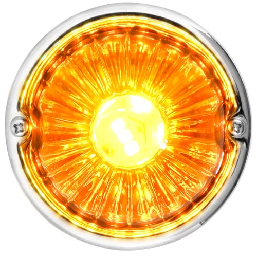 GG Grand General 92445 Stainless Steel Dark Amber Watermelon+ Glass Lens Kit for #1157, Bulb not Included - color: 1157 Bulb Base, style: Dark Amber
