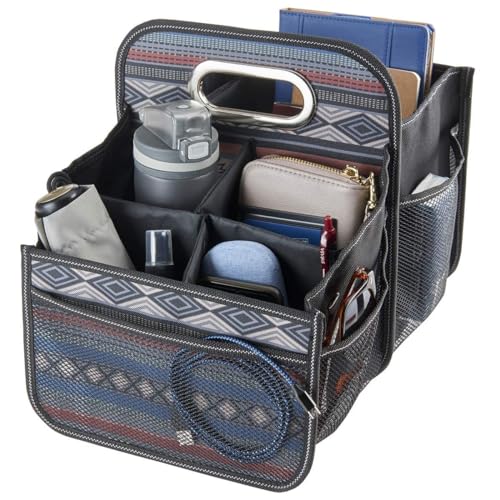 Car Caddy - Front Seat Organizer or Back Seat Organizer with Cup Holders | Front Seat Organizer for Adults and Backseat Car Organizer for Kids Keeps Car Seats Clutter Free - color: Southwest