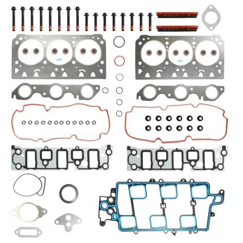 3.8 HS9917PT-4 L26 Full Gasket Set with Bolt For GM Buick 2006-2009 | Fit For GM 3800 Series III Buick Allure Lacrosse Lucerne Pontiac Grand Prix 3.8L V6 OE#HS9917PT-4 ES74033 - color: For GM 3.8L 2006-2009
