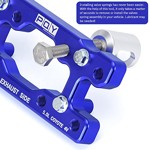 Engine Valve Spring Compressor Tool Compatible with Modular Ford F-150 5.0L Mustang Coyote 4 Valve Engine Trac Magnetic Screw Retainer Blue - color: blue