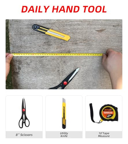 40-Piece Tool Set - General Household Hand Tool Kit with Plastic Toolbox Storage Case… - style: 40 Piece