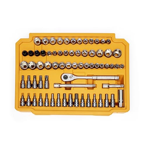 GEARWRENCH Mechanics Tool Set in 3 Drawer Storage Box, 232 Pc, 1/4 in and 3/8 in Drive, Metric/SAE | GW72LLCBMTS - style: 232 Piece