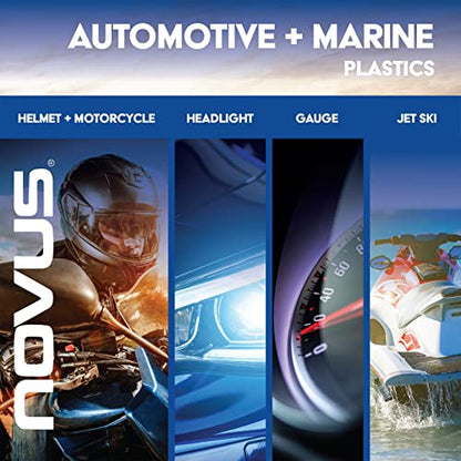NOVUS-PK64 | Plastic Clean & Shine #1, Fine Scratch Remover #2, and Heavy Scratch Remover #3 | 64 Ounce Bottles - color: Plastic Restorer Kit (3-in-1), size: 64 Ounce