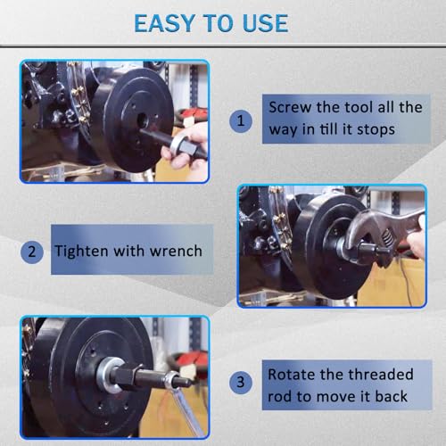 ReluxGo Harmonic Balancer Installer Bolt for 66515, Damper Vibration Install Tool Compatible for SBC and BB Chevy Cranks