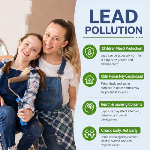 Lead Test Kit – 2‑Bottle Lead Testing Kit for Dishes & Paint, Instant Lead Test Swabs, Lead Tester – with Free Lab Analyses Included
