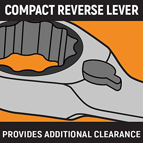 GEARWRENCH 8 Piece 72-Tooth 12 Point Reversible Ratcheting Combination SAE Wrench Set | 9533N - size: (Pack of 1)