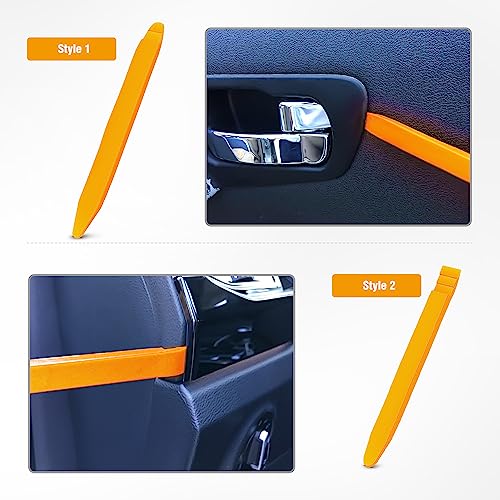 GOOACC 5 PCS Nylon Auto Trim Removal Tool Kit No-Scratch Removal Tool Kit for Car Clip Panel & Audio Dashboard Dismantle Yellow - color: Yellow, size: 5Pcs