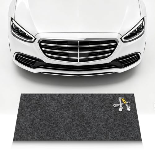 36 x 60 Inch Oil Spill Mat | Absorbent Oil Pad for Car Oil Leaks, Anti-Slip Rubber Garage Floor Mat