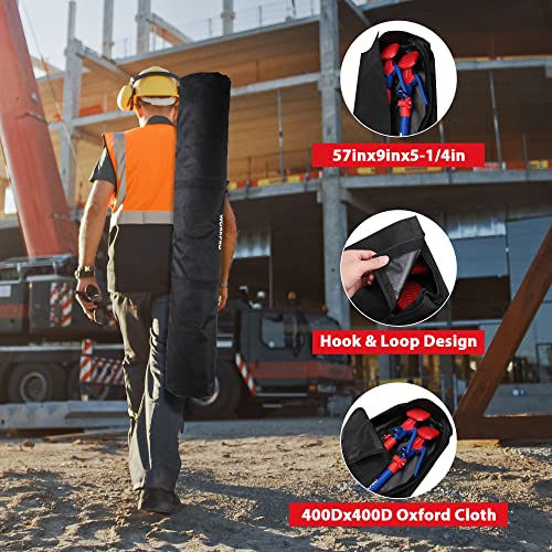 WORKPRO Cabinet Jack Support Pole, 54-114 Inches Steel Telescopic Quick Support Rod Adjustable 3rd Hand Support System with 154 lbs Capacity for Cabinet Jack, Drywall Jack& Cargo Bars, 2-Pack - size: Long-54"-114" 2PC