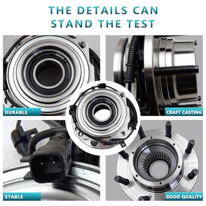 515130 Front Wheel Bearing Hub Assembly for Ford F-250 Super Duty 2011-2016, F-350 Super Duty 2011 2012 2013 2014 2015 2016 4WD (2PCS) - size: 515130