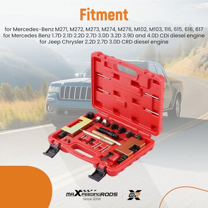 maXpeedingrods Timing Chain Tool Kit for Mercedes M271 M272 M273 M276 | Engine Timing Chain Removal Installer Breaker Tool Kit, Camshaft Riveting Tool for Mercedes Benz - style: for M271 M272 M273