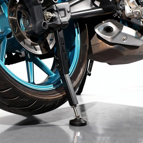 CNC Universal Motorcycle Wheel Stand Lift Trail Stand for Most Dirt Bikes | Adjustable and Portable Dirt Bike Wheel Lift Stand (Length Adjustment Range:35CM/ 13.78IN-41CM/ 16.14IN)-Black - color: Black