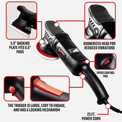 Adam's Polishes Swirl Killer 15mm Polisher Kit 16 Item Buffer Polisher Dual Action Machine Use W/Car Polish, Polishing Compound, or Car Scratch Remover | Detailing Car Wash Clay Bar Ceramic Coating - size: 15mm Polishing Kit (16 Item)
