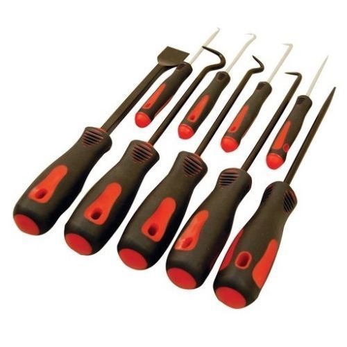 WINTOOLS 9-Piece Scraper Hook and Pick Tool Set Car Removal Tool O Rings Seals Rubber