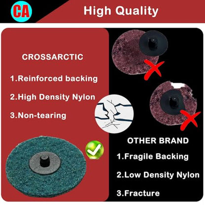 31Pcs 3" Surface Conditioning Disc, Quick Change Sanding Discs with 1/4" Shank Holder for Die Grinder Prep Strip Grind Polish Finish Burr Rust Paint Removal - style: 3" Surface Sanding Disc