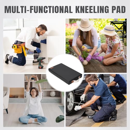 HappyPicnic Waterproof Garden Kneeling Pad - 2" Thick Soft Foam Kneeling Mat for Gardeners with Handle & Removable Cover, Knee Support for Bathing, Black - color: Black