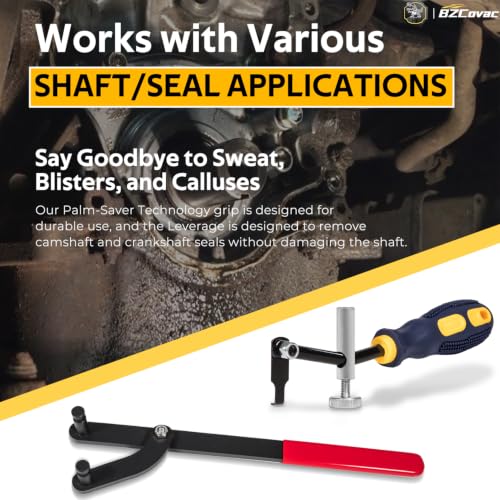 W89208 Cam Pulley Holder + 58430 Shaft Type Seal Puller - Universal Camshaft Pulley Holding Tool & Shaft Seal Puller Set for Engine Cam/Crank Seal Removal and Timing Belt Service