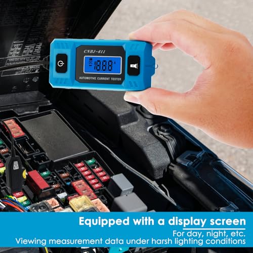 Automotive Circuit Fault Probe Tester, 20A 48V High-Precision Car Fuse Tester with Backlit LCD Display & LED Work Light, Professional Electrical System Diagnostic Tool for Cars, Trucks & RVs - color: Basic model