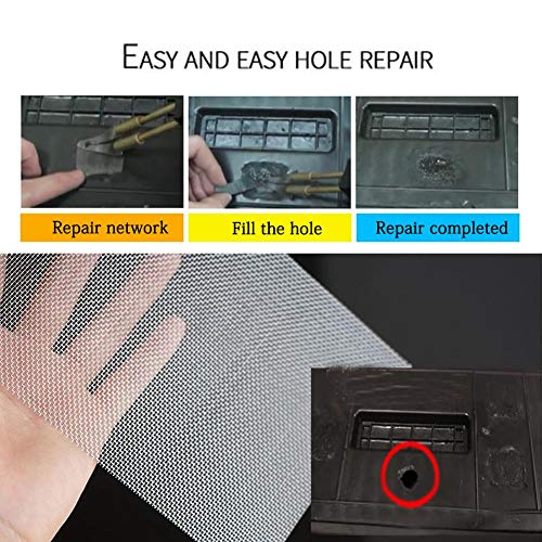 Tuklye Stainless Steel Wire Mesh Screen for Thermoplastic Repairs,Car Bumper Repair for Thermoplastic Repairs,5.9 x 7.9inch (150 x 200mm) Plastic Welding Kit 5 Pieces