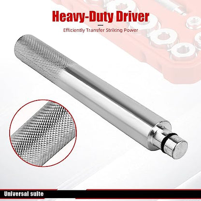 WUODAO17pcs Universal Aluminum Bearing Race and Seal Install Driver Set with Bushing Drivers Remover Tool Motorbikes Wheel Axle Bushing Installation Kit