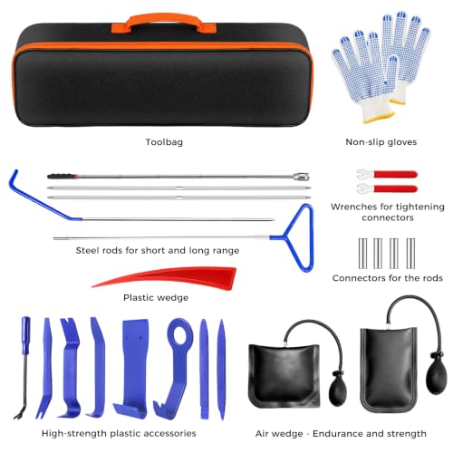 24-Piece Automotive Tool Kit with Carrying Bag for Vehicle Maintenance