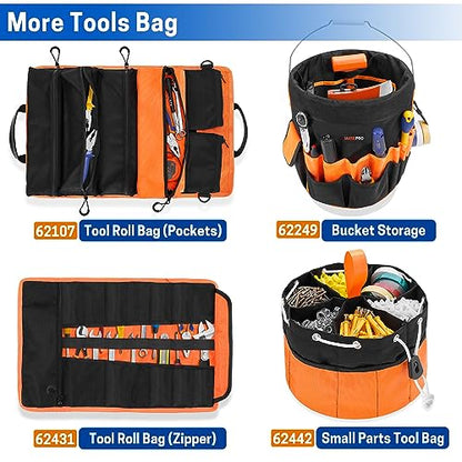 Bucket Tool Organizer, Bucket Organizer with 30 Pocket, Tool Organizer for 5 Gallon Bucket, Storage Bag for Bucket(Bucket not Included)