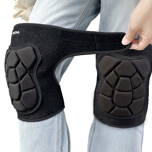 Men & Women Knee Pads, Garden Kneepads with Thick EVA Foam for Cleaning Flooring, Soft Knee Pad for Weeding Crawling Painter, Adjustable Safety Knee Cushion for Outdoor & Indoor Work, Black M (1 Pair) - color: Bear Black, size: Medium
