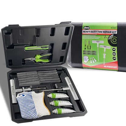 Slime 20503 Flat Tire Repair Reamer Plugger Kit, Heavy Duty, Universal, Complete 40 Piece Plug Kit - size: 40-Pieces, style: Plug Kit
