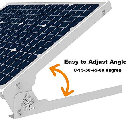 SUNER POWER 12V 50W Solar Battery Charger Maintainer, Built-in UltraSmart MPPT Controller, Adjustable Mount Bracket, Waterproof 50 Watt Solar Panel Kit for 12 Volt SLA Deey Cycle AGM Lifepo4 Battery - size: BC-50W-P PRO