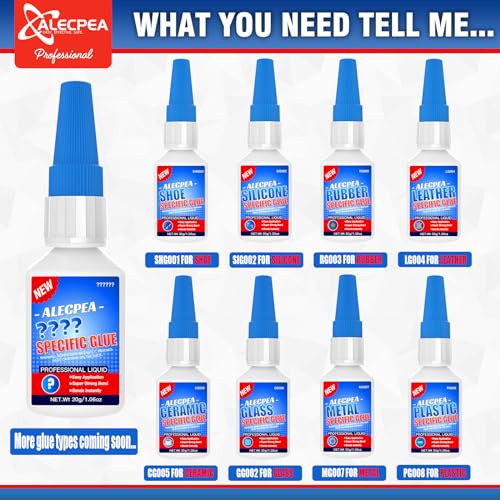 ALECPEA 30g Glass Glue - Crystal Clear Invisible Adhesive for Glass Repair, Jewelry & Art - Waterproof & Heat-Resistant Bond for Mirrors, Crystals & Glassware - Quick 15s Set with 3 Precision Tips - size: 30g/1Pack, style: Glass Glue